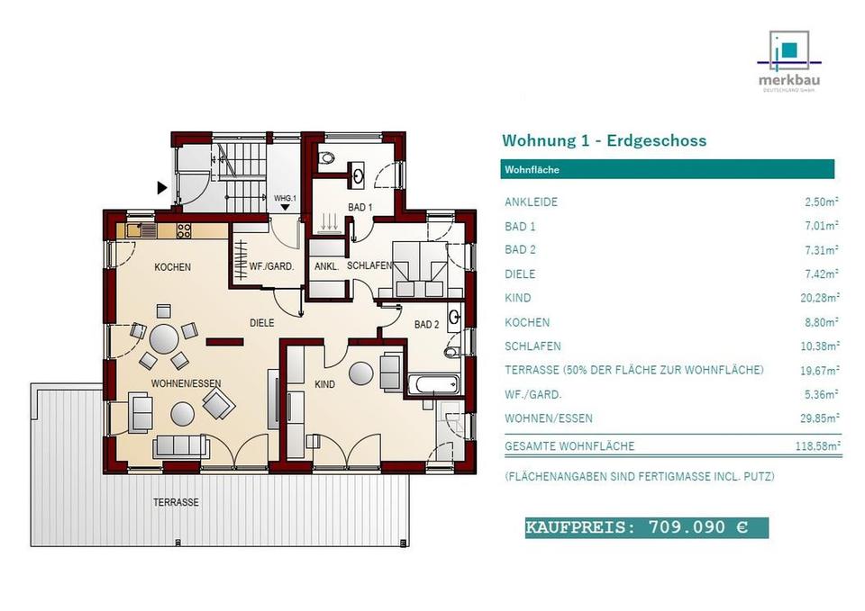 2 Dreizimmerwohnungen und eine Zweizimmerwohnung zum Verkauf in Landshut-West – Bild 10
