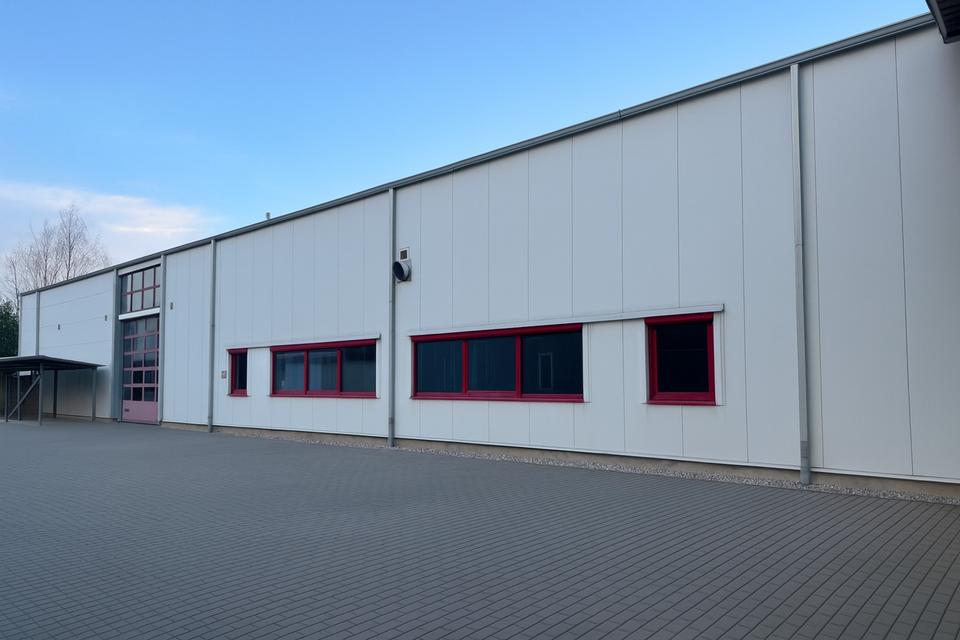 Lagerhalle / Produktionsfläche 2.700qm mit Büros und Freifläche 4.000qm zu vermieten – Bild 2