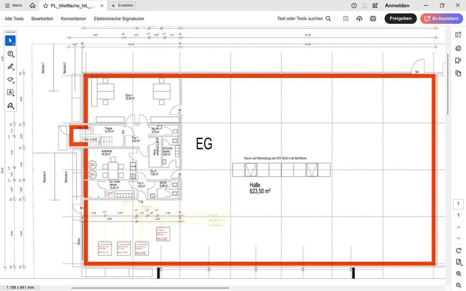 Gewerbehalle 6,50 Euro pro qm / 624qm / Büro 247qm zur Miete in 91126 Rednitzhembach – Bild 18