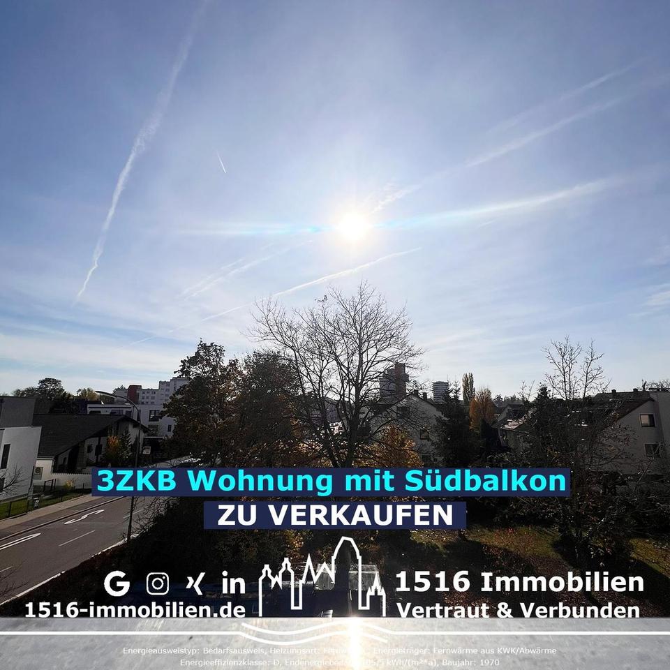 *PROVISIONSFREI* - Helle 3ZKB Wohnung mit Südbalkon