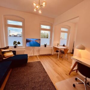 Sanierte, möblierte 1,5-Zimmer-Wohnung mit Weitblick in Oberschöneweide, Campus Adlershof nah