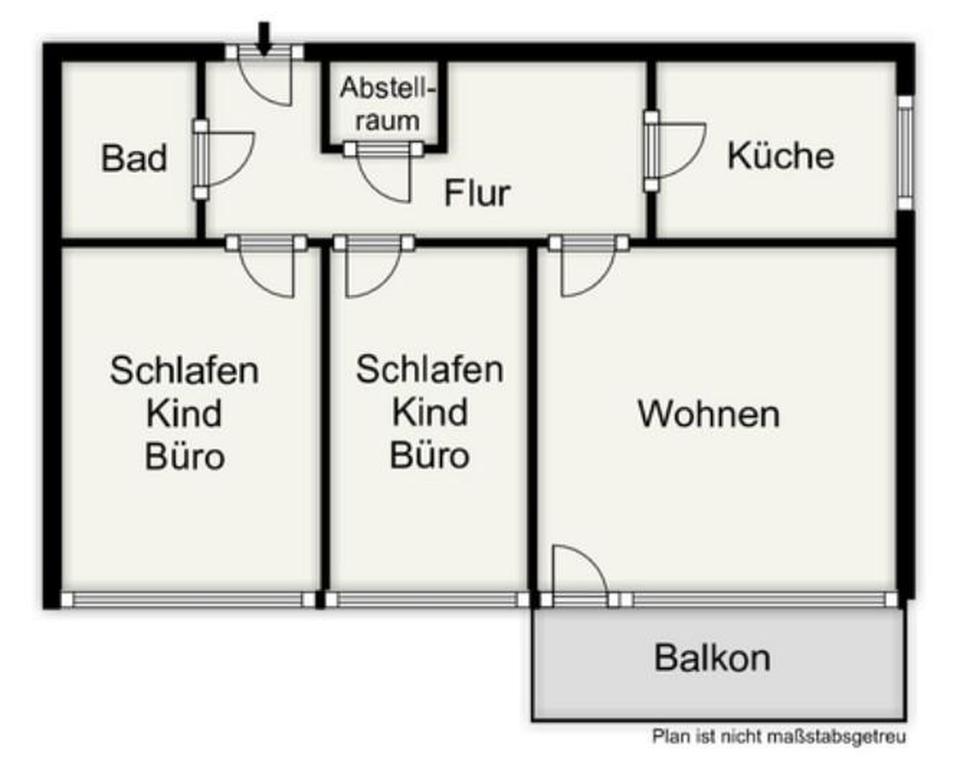 *PROVISIONSFREI* - Helle 3ZKB Wohnung mit Südbalkon – Bild 19