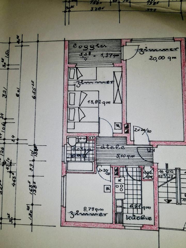 Stilvolle, modernisierte 3-Zimmer-Wohnung mit geh. Innenausstattung , Loggia, EBK, Stellplatz – Bild 26
