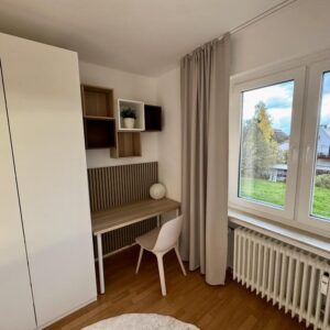 Wohnen im Grünen hochwertig möblierter Erstbezug mit Balkon, Parkplatz & ICE-Nähe