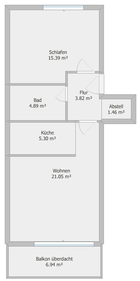 Bad 2024 kernsaniert! Hervorragend geschnittene 2-Zimmer-Wohnung, Einbauküche & Balkon in Weilbach – Bild 18