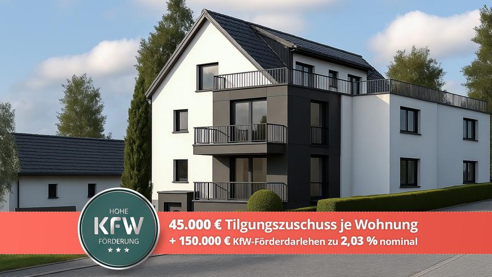 6 exklusive ETW in Schwäbisch Gmünd mit Förderdarlehen zu 2.03% und 45.000 € Zuschuss je Wohnung