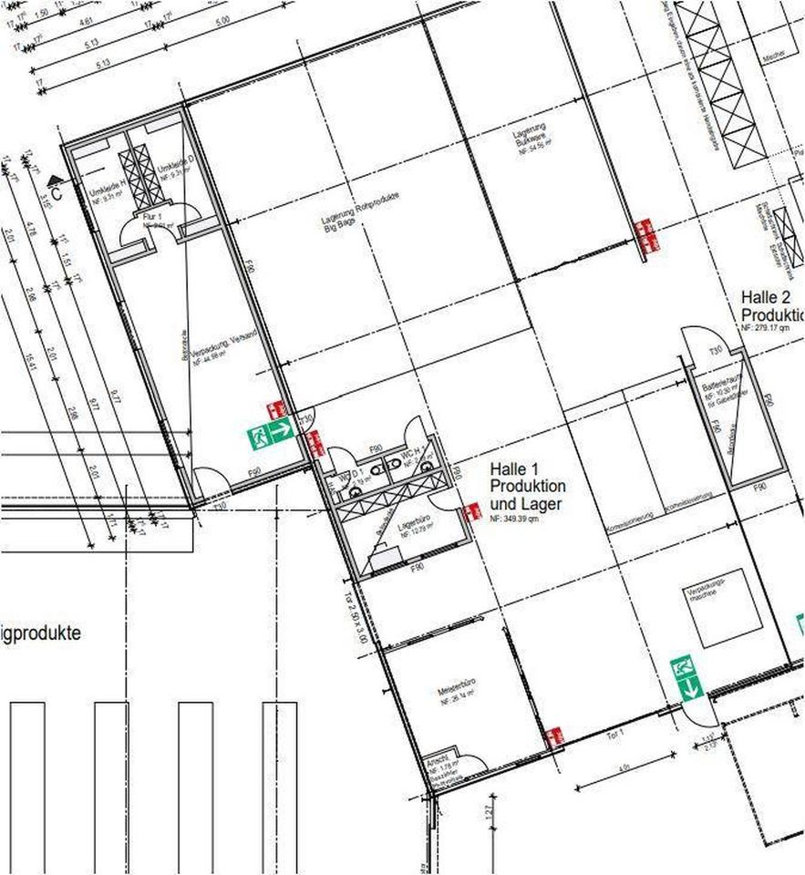 Gewerbehalle mit Büroräumen, WC´s und Sektionaltor (Rheine,Lingen,Ibbenbüren) – Bild 2