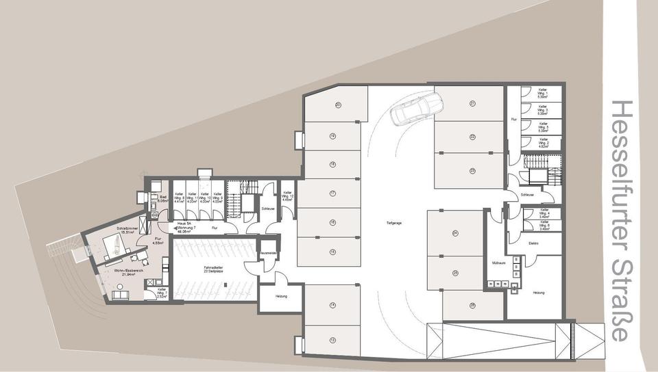 2-Zimmer Dachgeschoss-Wohnung in ruhiger Lage in Grafing b. München – Bild 3