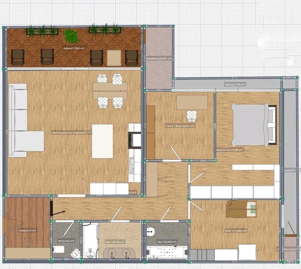 Top modernisierte 4 Zimmer Wohnung am Stadtrand mit super Aussicht, provisionsfrei – Bild 18