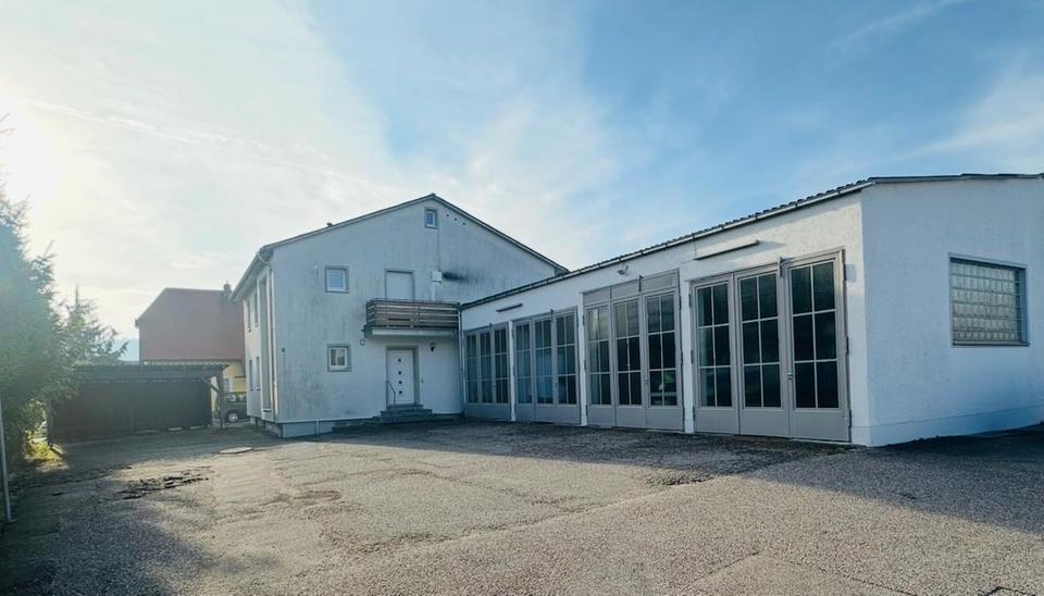 Seltenes Fundstück! Büro + Halle / Werkstatt inkl. Keller/ Lager = ges. ca. 380 m2 in Wörth a.d.I