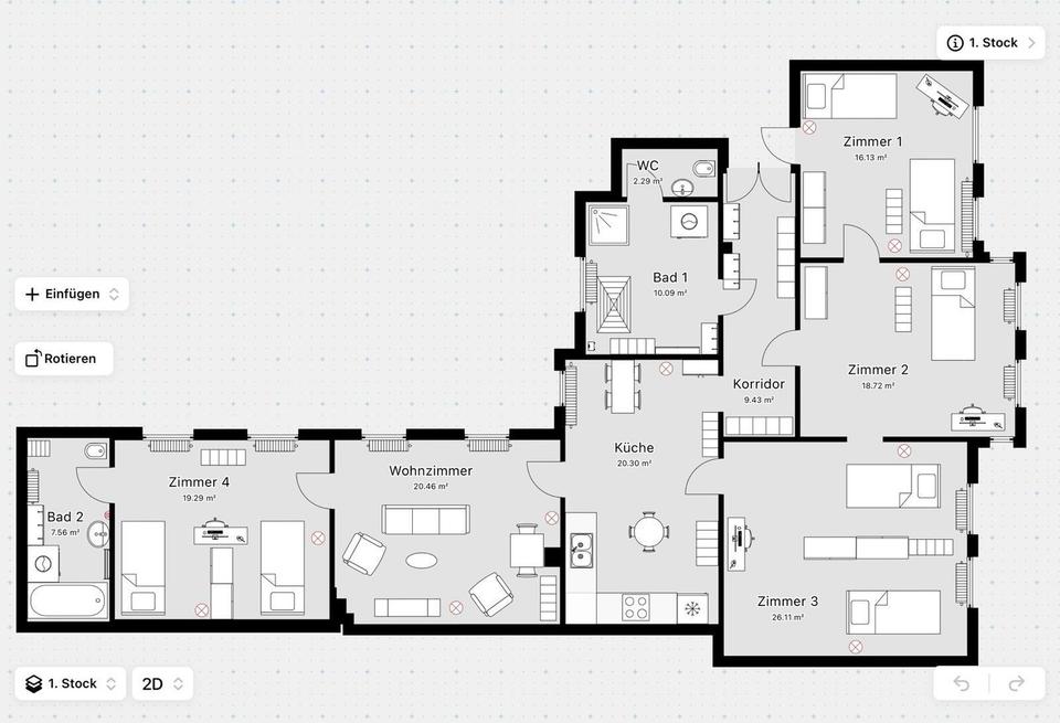 5-Zi-Wohnung für Familien, Zeitarbeiter, WG geeignet in Halle/Saale – Bild 22