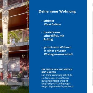 Op'n Holm - 3-Zimmer - Süd-West-Terasse - private Wohngenossenschaft