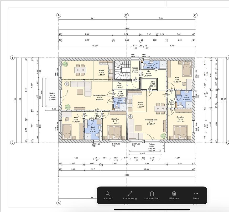 3-Zimmer Dachgeschoss Wohnung in energieeffizientem KFW55 Haus – Bild 29