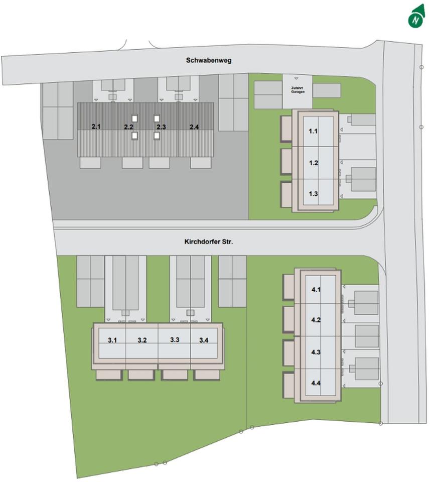 Neubau KFW 40-QNG Plus Reihenmittelhaus mit Ausbaureserve – Bild 2