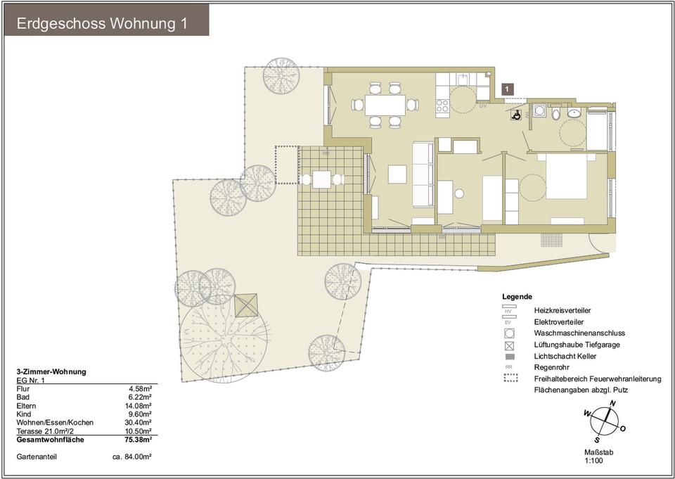Sofort beziehbar: Neubau 3-Zimmer Gartenwohnung am Wasserturm 16 in Geisenfeld – Bild 24