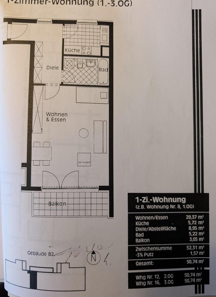 !Provisionsfrei! Helle 1-Zimmer Wohnung mit Balkon in Frankfurt-Bockenheim – Bild 12
