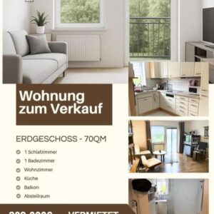 Gepflegte Erdgeschosswohnung in Donauwörth – 70 m² – vermietet – solide Kapitalanlage