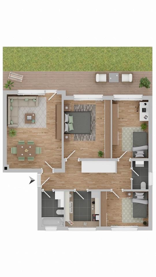 Seltene Gelegenheit – frisch renovierte 4-Zimmer-Wohnung mit Südterrasse & Gartenanteil – Bild 10