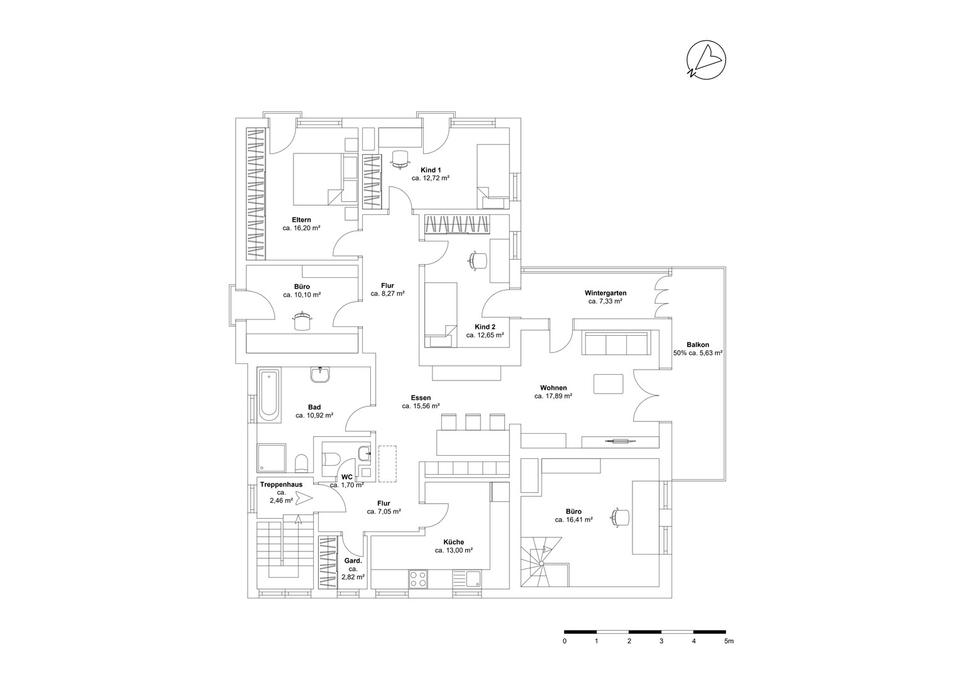 5-Zimmer-Wohnung mit sonnigem SW-Balkon & Dachspeicher-Ausbaupotential - Ideal für Familien – Bild 20