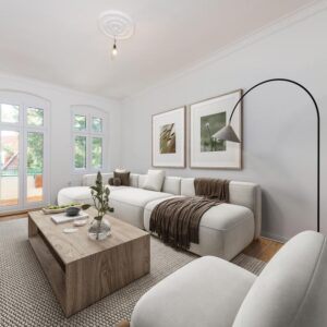 Sanierter Altbautraum mit hohen Stuckdecken + Badewanne + Balkon (0 Provision & sofort bezugsfrei)