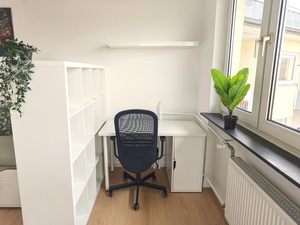 Sofort verfügbar: Sanierte, möblierte 1-Zimmer-Wohnung mit Balkon in Mannheimer Bestlage – Bild 7