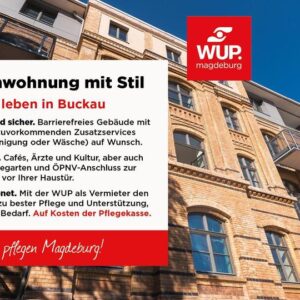 Altersgerechte 2-Raum-Wohnung in Buckau, Magdeburg