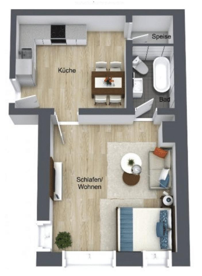 Wunderschöne 1,5 Zimmer EG Wohnung nahe Heidelberg – Bild 8