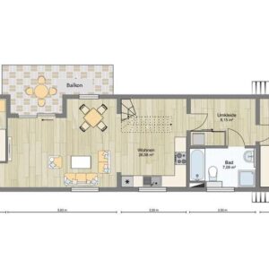 Außergewöhnliche 5-Raumwohnung Maisonette in Greifswald in zentraler Lage