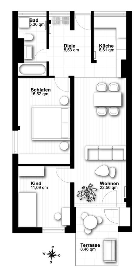 Top renovierte 3-Zi.Wohnung in zentraler Lage – Bild 15