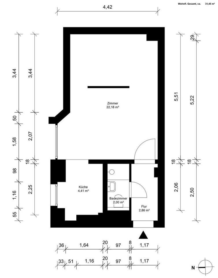 Charmante, bezugsfreie 1,5-Zi-Wohnung mit hochwertigem Bad & cleverem Grundriss – Bild 8