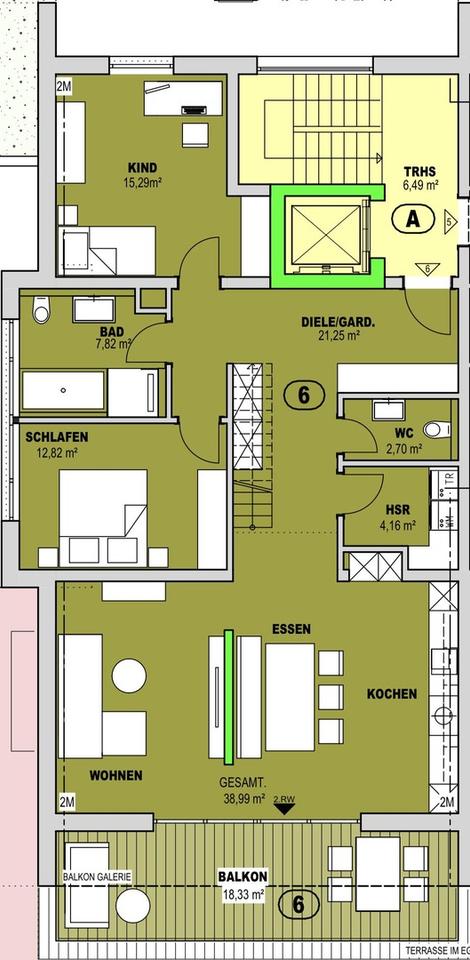 Wohnen wie im Haus mit Blick ins Grüne – Bild 7