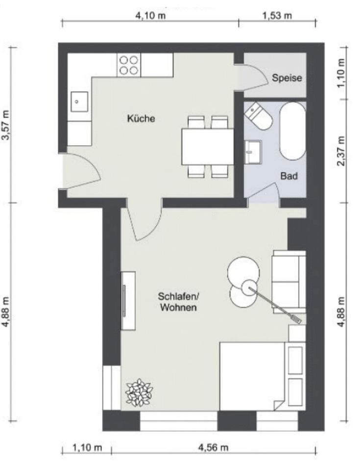 Wunderschöne 1,5 Zimmer EG Wohnung nahe Heidelberg – Bild 7