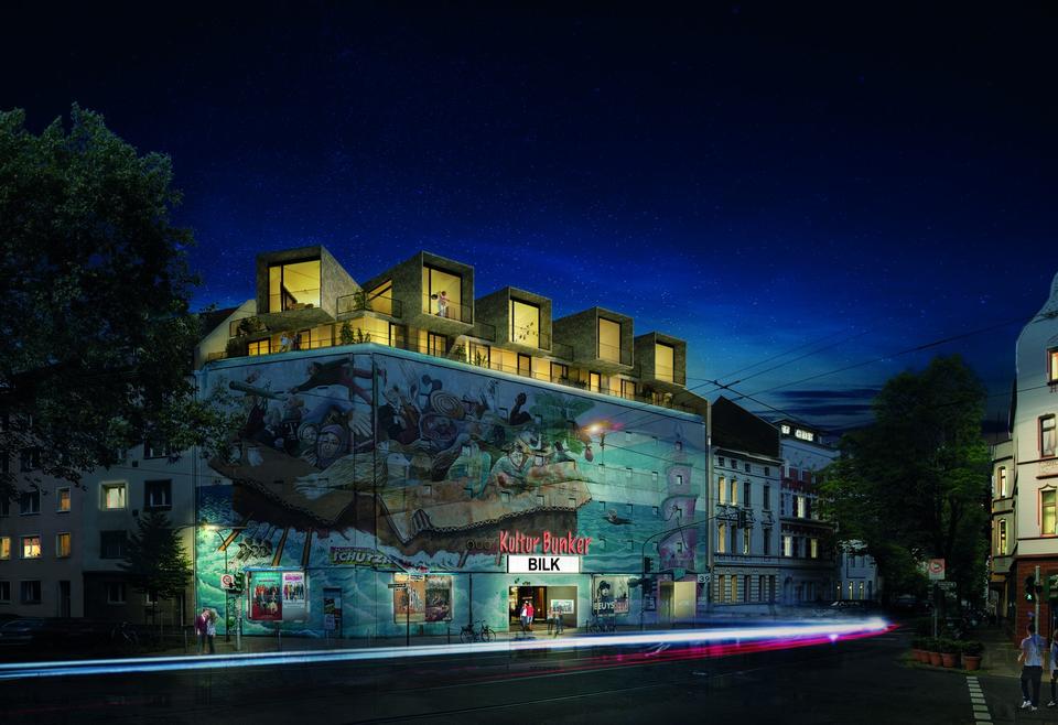 Bilker Bunker - Wohnen über den Dächern von Düsseldorf / Living above the roofs of Düsseldorf – Bild 27