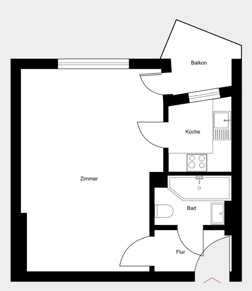 Bezugsfreies Apartment mit Balkon und Aufzug in Berlin-Wilmersdorf – Bild 7