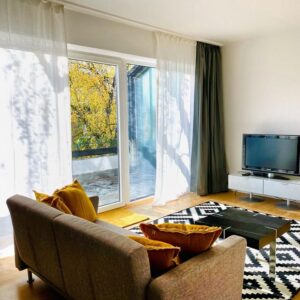 Stilvolles Apartment komplett möbliert mit eigenem Stellplatz vor den Toren Düsseldorfs