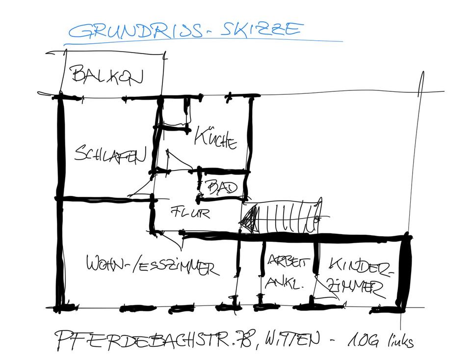 90qm, 3,5-Zi-Whg m. Balkon in Witten-City – Bild 16