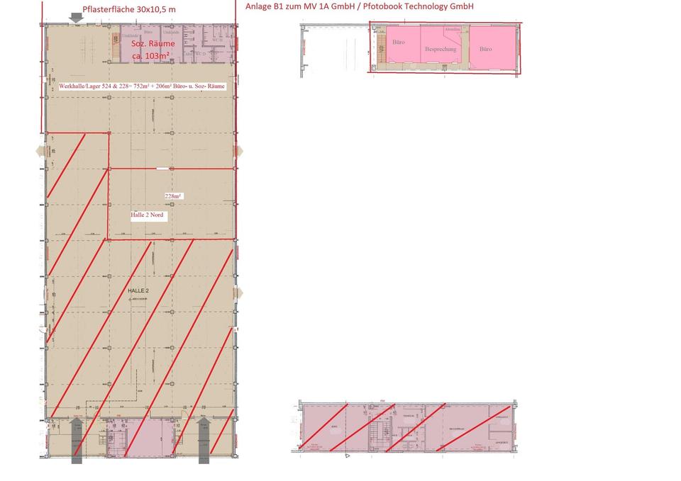 Büro/Soz. R. 206m², Lager-Produktion 750m², Freifl. >5000m² (Option + CNC Zerspanung ca.400m² – Bild 13