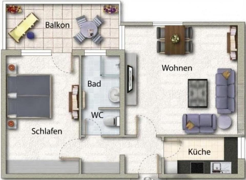 Helle 2-Zimmer-Wohnung mit Balkon in der Stadtmitte Neu-Ulm, sofort bezugsreif – Bild 12