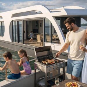 Exklusive Wohnyacht mit Liegeplatz auf Usedom - Premium Hausboot, Ferienimmobilie - Rendite 7%