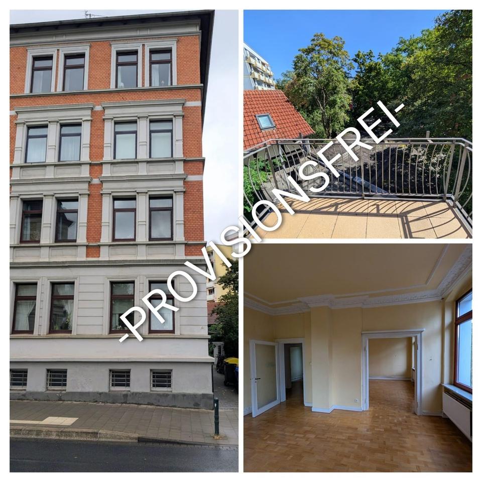 BS Innenstadtnah: 5-Zi. Altbau Wohnung im 1. OG von Privat: BLK, Stuck, Parkett, Garten