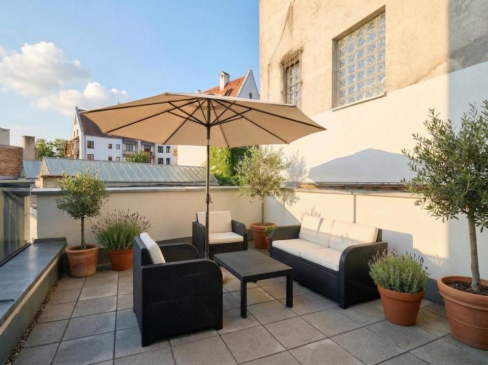 3-Zi-Einliegerwohnung, alte Likörfabrik, Dachterasse, an der Max-Str. – Bild 10