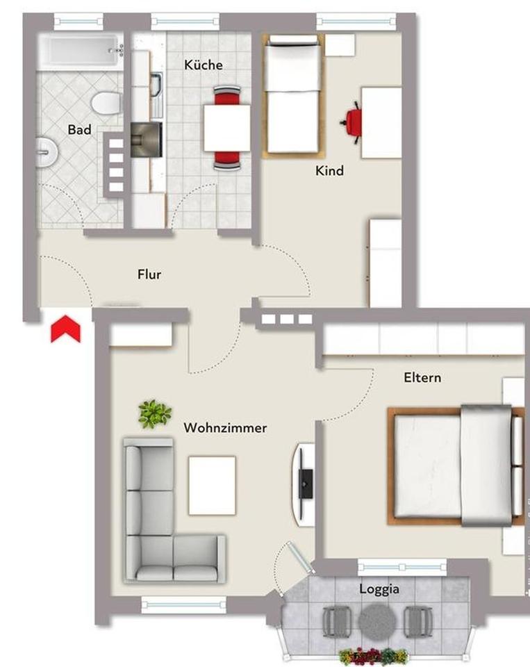 3-Zimmer-Wohnung mit Balkon in Gellershagen ab sofort frei – Bild 12