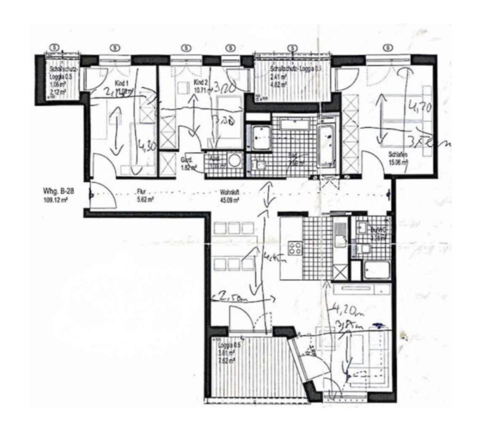 *wunderschönes Wohnambiente, 4 Zi, ca. 108 m², inkl. EBK, lux. Möblierung u. Balkon, zentrumsnah* – Bild 32