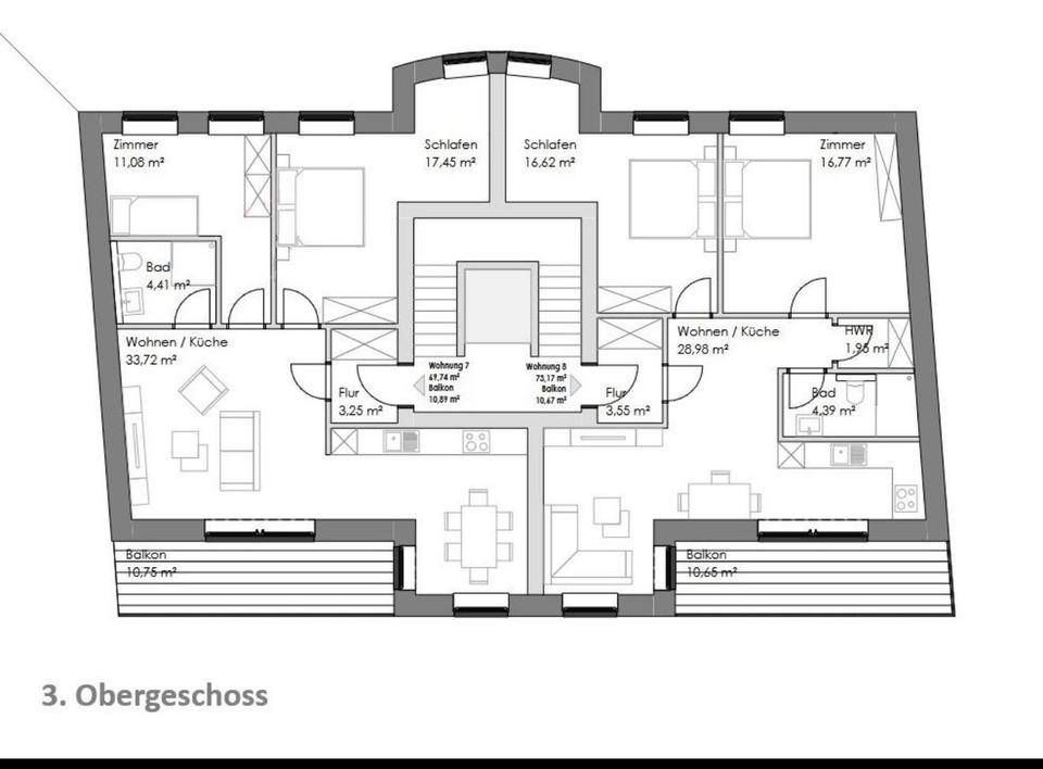!Preisreduktion! Neubau Penthouse mit 2 Dachterrassen in den Pagodenhöfen – Bild 12