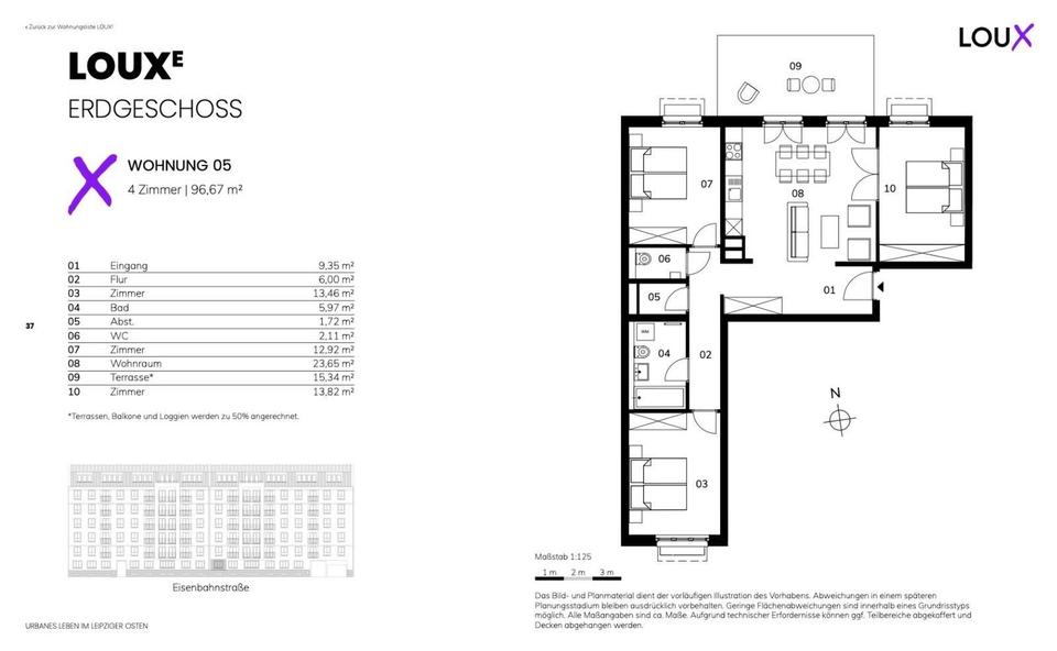 4-Raum Erdgeschoss-Wohnung - Neubau - tolle Ausstattung – Bild 10
