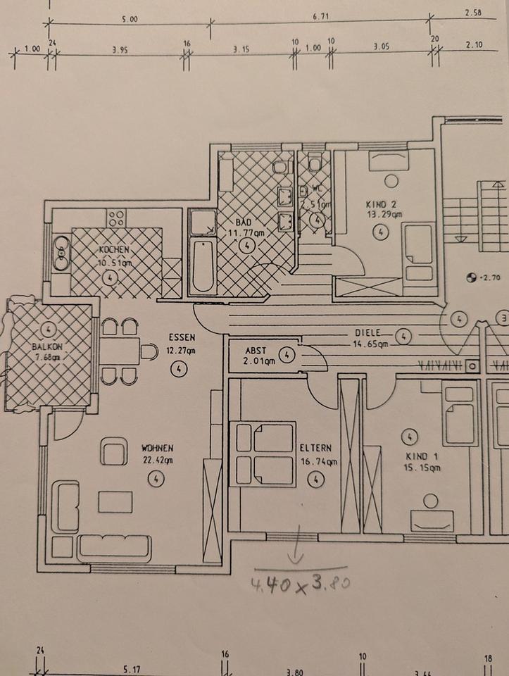 Geräumige Eigentumswohnung 10 min von Schwetzinger Schloss – Bild 17