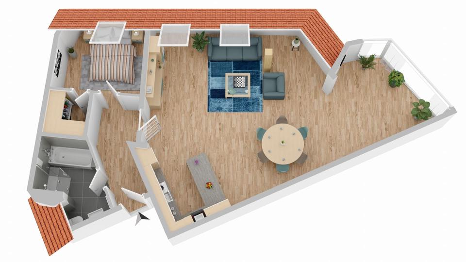 Helle Zwei-Raum-Wohnung mit offener Wohnküche in Top-Lage! – Bild 21