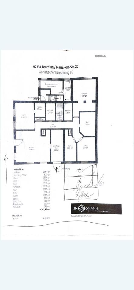 142 m² Wohnfläche - 4 Zimmer Wohnung in Berching inkl. EBK, 2 Stellplätze – Bild 18