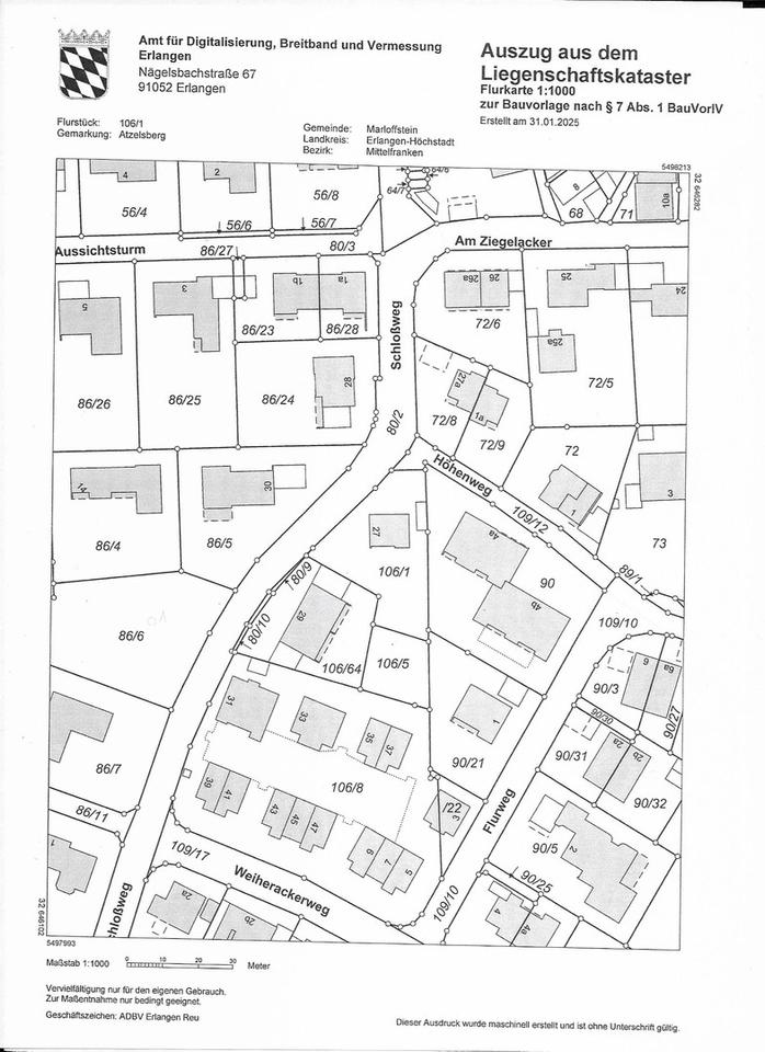 Großzügiges Grundstück, auch teilbar, in exklusiver Lage in Rathsberg bei Erlangen – Bild 12