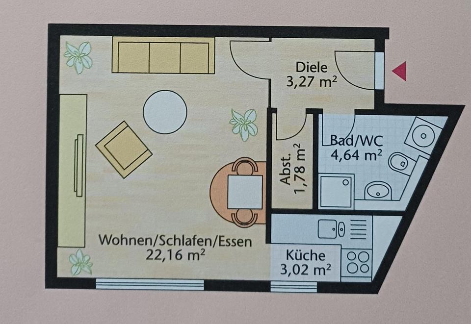 Charmante 1-Zimmer-Wohnung (35 m²) mit EBK & optionaler Möblierung ab 01.02.2026 – Bild 7